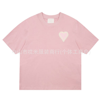 2024 European and American Trendy Brand Spring and Summer New Three-Dimensional Big Red Logo Unisex Wholesale Dropshipping