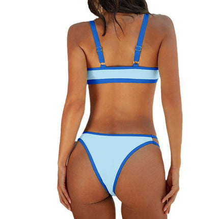2025 new cross-border bikini swimsuit women Europe and the United States sexy sports split swimsuit bikini manufacturers in stock