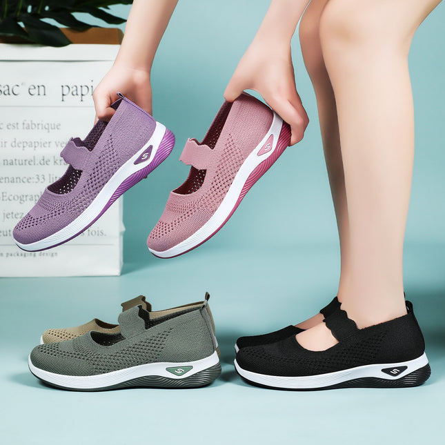 Women's Shoes Spring Women's Cross-Border Shoes Wholesale Middle-Aged and Elderly Mother's Shoes Breathable Old Beijing Cloth Shoes Lightweight Walking Shoes