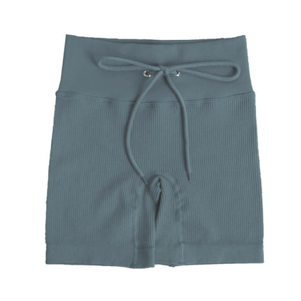 Cross-Border Hot-Selling Feminine Butt-Lifting Threaded Three-Dimensional Zipper Suit Shorts Bra Short-Sleeved Trousers Yoga Sportswear