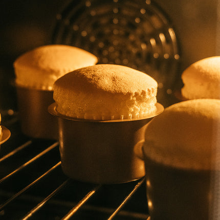 French bakery heightened straight muffin cup mold independent pudding cup cake mold household baking tools 6 pack