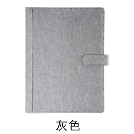Multi-functional A4 cloth-like leather magnetic buckle loose-leaf folder contract folder business office information manager folder