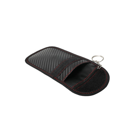 2026 New Cross-Border Rfid Anti-Theft Key Case Carbon Fiber Anti-Magnetic Car Key Case Anti-Scan Key Cover