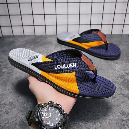 Braided Shoelace Flip-Flops for Men, Summer Outdoor Wear, 2025 New Trendy Soft-Soled Thick-Soled Outdoor Beach Flip-Flops