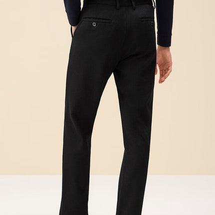 Men's Casual Pants Autumn and Winter Thick Brushed Straight Pants Business Wrinkle-Free Long Pants Men 4D275