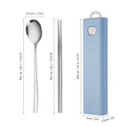 Natural color two-piece set [light blue box]