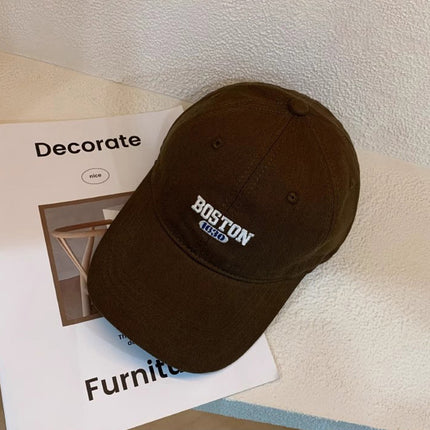 Spring 2025 New Baseball Cap Men's Trendy Embroidery Couple Casual Easiest for Match Letter Autumn Peaked Cap Sun Hat