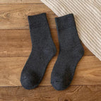 Solid color terry: dark gray / 5 pairs/free size