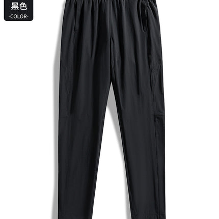 2024 summer outdoor sports quick-drying pants men's and women's ice silk cool pants breathable light hiking pants wholesale
