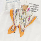 L024-445-02 orange edge / 70cm wrinkled square towel