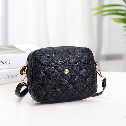 ladies bag classic embroidered rhombus mobile phone bag frosted texture caviar small square bag crossbody shoulder bag batch