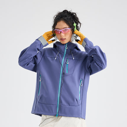 Couple Style Softshell Jacket Single-Layer Custom Jacket Outdoor Sports Camping Travel Versatile Hiking Jacket Autumn
