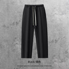 Straight pants-black / S