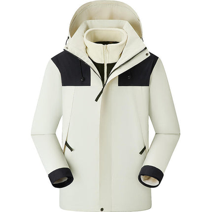 Autumn and Winter Three-In-One Jacket, Custom-Made Removable Liner Jacket, Custom-Made Corporate Workwear, Anti-Scratch and Wear-Resistant Workwear