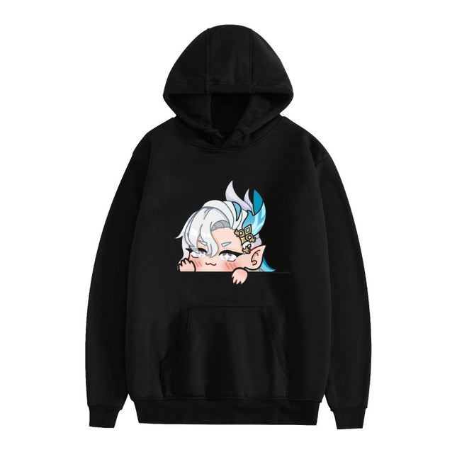New Anime two-dimensional printed hoodie loose casual men's and women's trendy autumn and winter cross-border sweater Hoodies