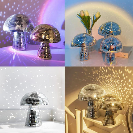 Mushroom Disco Ball Mushroom Disco Ball mirror reflective Mushroom ornaments cross-border new product