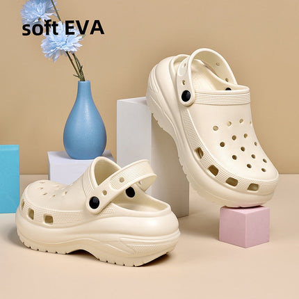Cross-border Hole Shoes Women's Summer Poop-feeling Non-slip Home Shoes for Outgoing Street Students Hole Shoes Women's Casual All-match