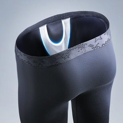 Bullet-type separation scrotum support long johns wear-free underwear leggings warm pants cotton pants men's thin underpants autumn and winter