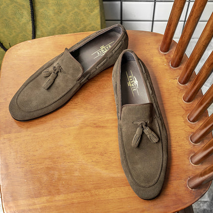[One piece is also ex-factory price] Business Casual British Fleece Leather Men's Shoes Leather Shoes Men's Loafers