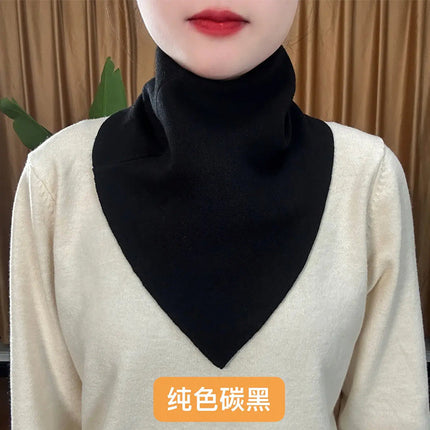 New Style Fashion 2023 Autumn and Winter Neck Protection Neck Korean Style Cold-proof All-match Neck Set Warm Temperament Triangle Scarf