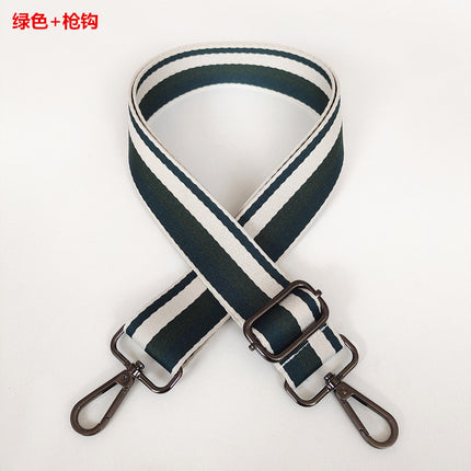 Thickened Color Stripe Wide Shoulder Strap Adjustable Shoulder Crossbody Bag Strap Small Fresh Women's Bag Extended Belt Wholesale Belt
