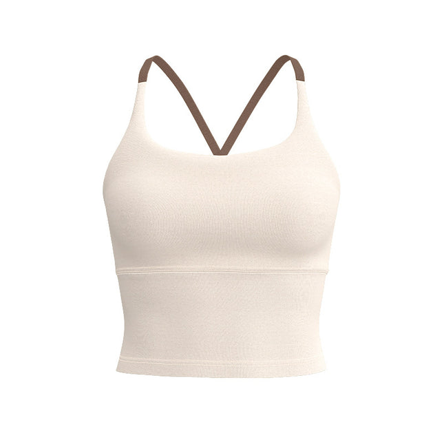 Sling Beauty Back Cross Sports Underwear Women's Shockproof Running Quick-drying Fitness Bra Pilates Training Yoga Vest