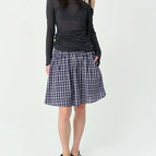 Blue plaid / S