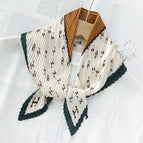 L024-468- 01m white / 70cm wrinkled square towel