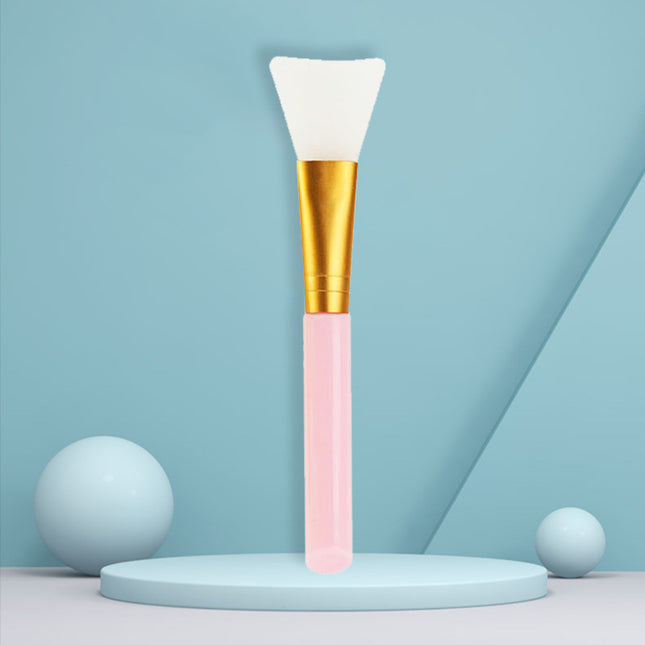 Single Pack of Facial Mask Brush, Lipstick Grinding, White Rod, Two-Color Hollow Mask Brush, Makeup Brush, Beauty Salon