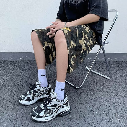 Boys Summer New Shorts Camouflage Design Loose Straight Casual Sports Pants Personality Niche Fashion