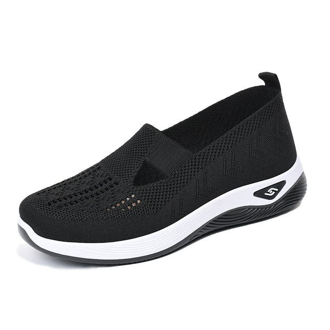 Shoes for Middle-Aged and Elderly Women, Breathable and Comfortable Summer Shoes, Factory Direct Sales, Soft-Soled Casual Slip-On Mesh Mother's Shoes