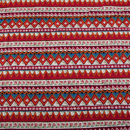 Hemp Cotton Digital Printing Fabric Printing Cotton and Linen Clothing Fabric Vintage Handmade DIY Tablecloth Patchwork Southeast Asia