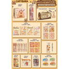 (grades 3-6) kapibala’s cute new style [kapibala suitcase + kapibala decompression pencil case]