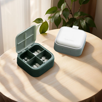 Medicine Dispensing Box, Medicine Dispensing Box, Portable Sealed Pill Storage Box, Compartmentalized Portable Mini Medicine Box