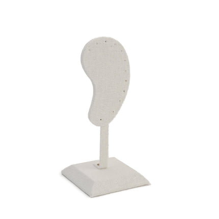 Jewelry Display Stand for Earrings, Ear Studs, and Ear Pendants; Jewelry Storage and Viewing Display Props with Velvet and Pu Stand