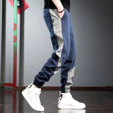 2022 Spring and Autumn New Arrival Casual Pants Men's Korean Style Loose Leggings Haren Trendy Brand Leggings Trendy Leggings for Men