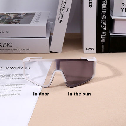New Cross-Border Outdoor Cycling Sports Glasses for Men and Women, Fashionable One-Piece Large Lens Motorcycle Protective Goggles