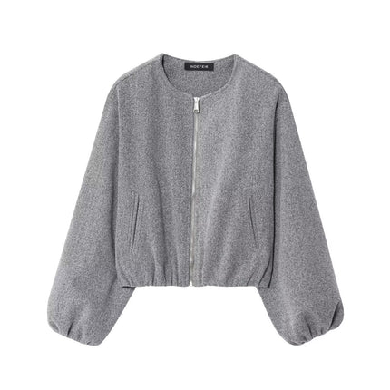 Cross-Border Export Aliexpress Hot New Product Export Women's Clothing Wholesale Z Simple Soft Bomber Jacket Jacket