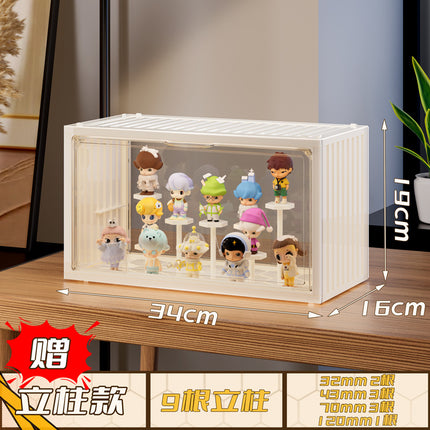 Bubble Martle Large-Capacity Toy Doll Hand-Made Display Box Blind Box Storage Display Stand Acrylic Transparent