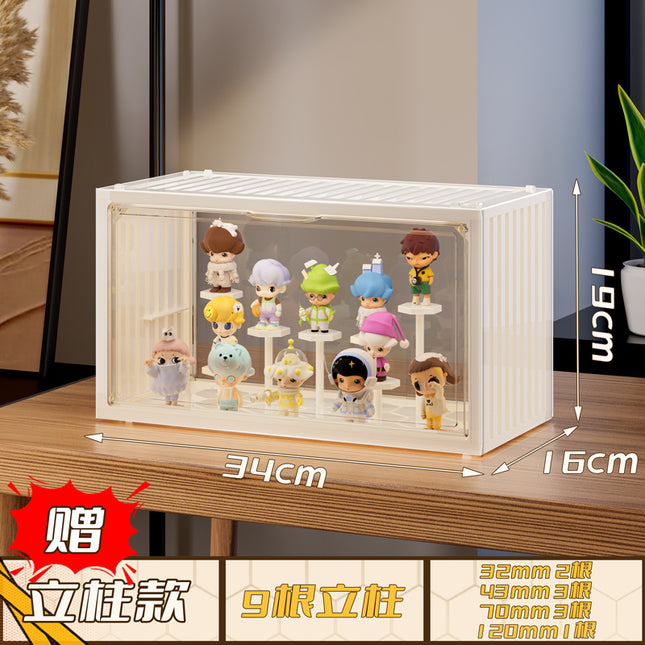 Bubble Martle Large-Capacity Toy Doll Hand-Made Display Box Blind Box Storage Display Stand Acrylic Transparent