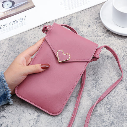 Factory wholesale touch screen mobile phone bag women's fashion mini version all-match student messenger bag women's bag cover mobile phone bag