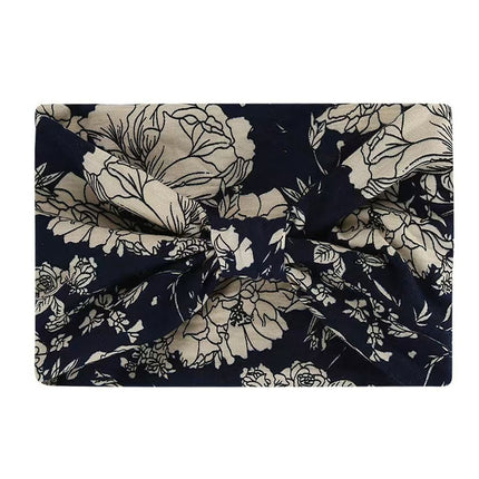 Bohemian Hairband with Wide Edge, Knotted Print, Ethnic Style, Sweat-Absorbent and Anti-Sweat, Retro Style, Versatile
