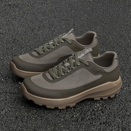 Summer New Trendy Versatile Thick-Soled Casual Shoes for Men, Lightweight, Comfortable and Breathable Men's Shoes 68812 Green-J