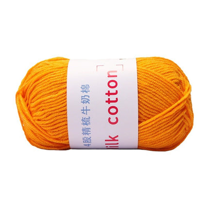 Cross-border nine-color bird 4-strand combed cotton hand-woven doll diy crochet material bag baby milk cotton wool ball