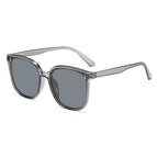 Transparent gray frame black and gray film (sunscreen sunglasses version) / Metal hinge frame