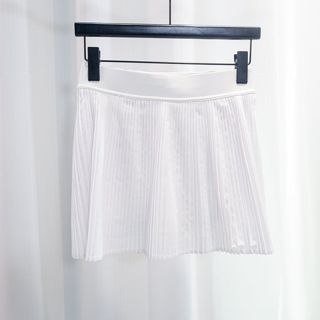 ♔ Summer Women's Accordion Pleated High-Waisted Versatile Tennis Skirt for Outdoor Sports, Slimming, Leg-Lengthening, Elegant, Non-Slip