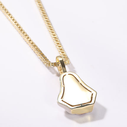 European and American New Products Copper Material Enamel Men's Avatar Personalized Hip-Hop Pendant Necklace Trendy Accessories Jewelry Wholesale