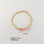 ②pink ball-bead-bracelet
