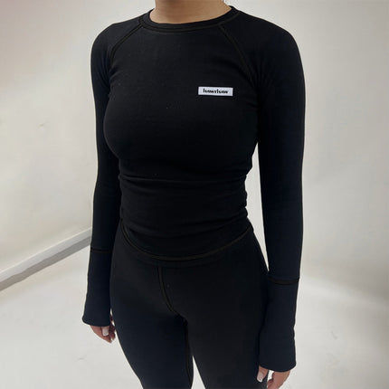 TK107 Amazon cross-border women's new slim long sleeve top sports yoga leggings suit wholesale women