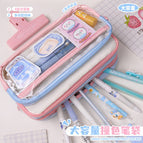 100 pieces / Pink and blue pencil case